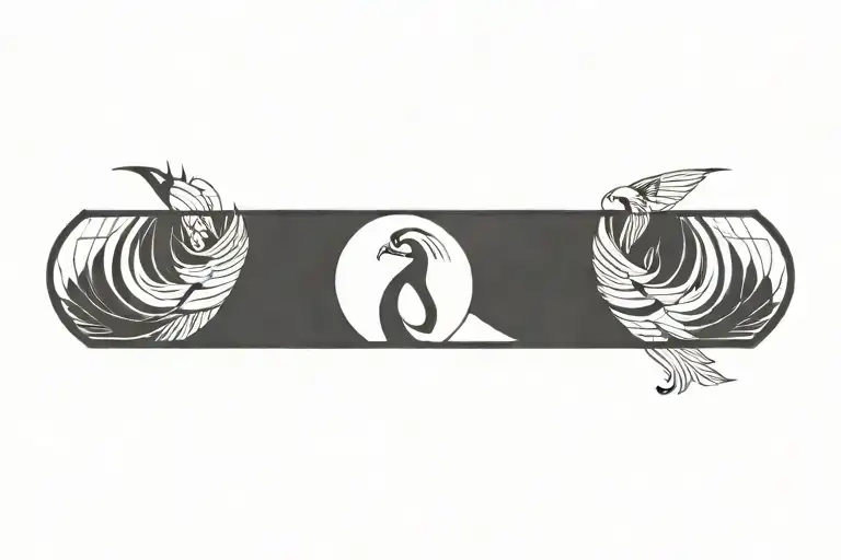 phoenix tattoo design idea