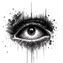biblical despair eyes cannot tattoo design idea