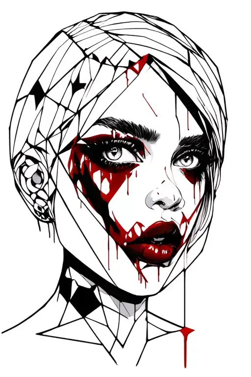 little dirty slut whore Bitch tattoo design idea