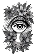 pam tree, Egyptian queen, Turkish eye, las vegas, greek leaf, cocktail, irish clover tattoo design idea