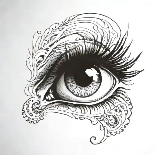 penny wise eyes tattoo design idea