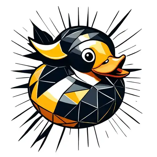 rubber duck tattoo design idea