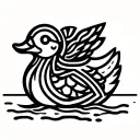 rubber duck tattoo design idea