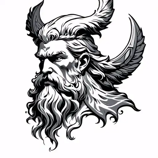Zeus Thor Odin mythic tatoo tattoo design idea