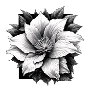 Clematis tattoo design idea