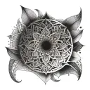 Japanese mandala tattoo design idea