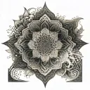 Japanese mandala tattoo design idea