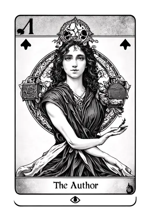 Tarot card "The Author" tattoo design idea