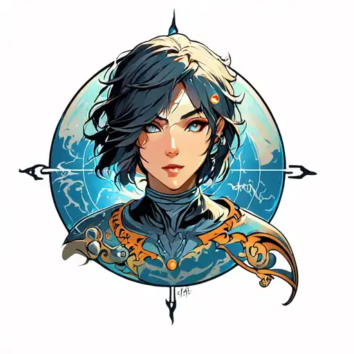 Atlas tattoo design idea