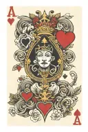 ace of hearts tattoo design idea