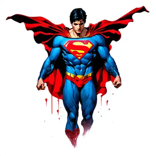 Superman,hope, resilience growth strength tattoo design idea