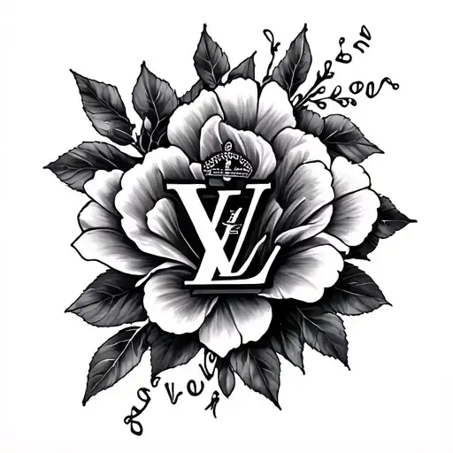 Louis Vuitton tattoo design idea