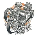 hot rod tattoo design idea