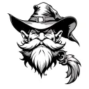 Yosemite sam wizard tattoo design idea