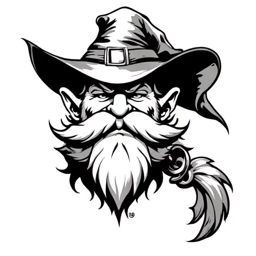 Yosemite sam wizard tattoo design idea