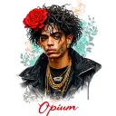 Playboi Carti and Ken carson Opium label tattoo tattoo design idea