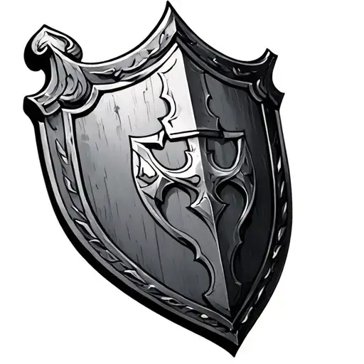 Crusader Shield tattoo design idea