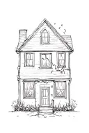 Family broken home suicidal thoughts tattoo design idea