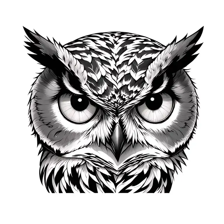 Player card with owl eyes, bandarole life is a gamble, tattoo design idea