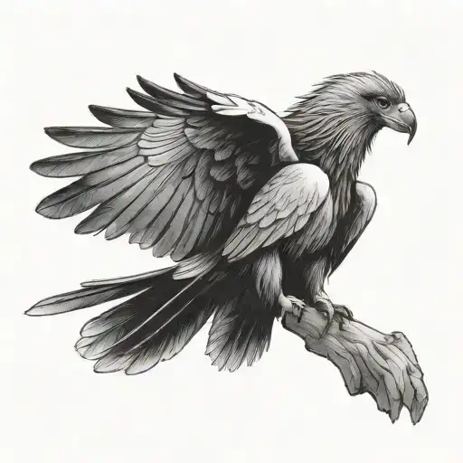 andean condor flying tattoo design idea