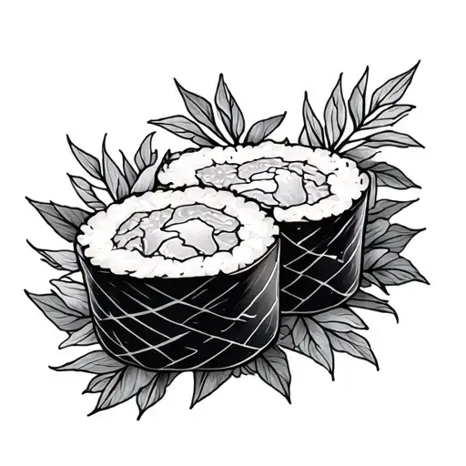 sushi environmental libra tattoo design idea