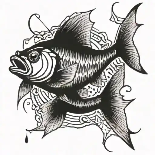 Fishing and Maryland tattoo design idea