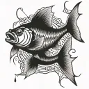 Fishing and Maryland tattoo design idea