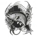 Fishing and Maryland tattoo design idea