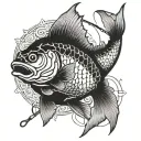 Fishing and Maryland tattoo design idea