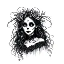 Emily Corpse Bride tattoo design idea