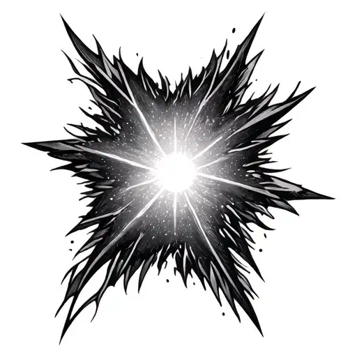 pulsar star tattoo design idea