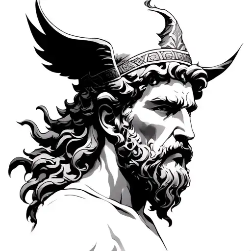 erebus greek god tattoo design idea