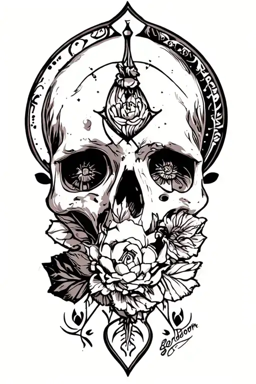 Boredom symbol tattoo design idea