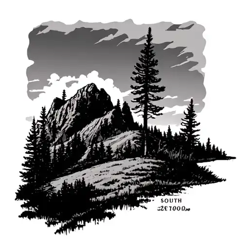 black hills South Dakota tattoo design idea