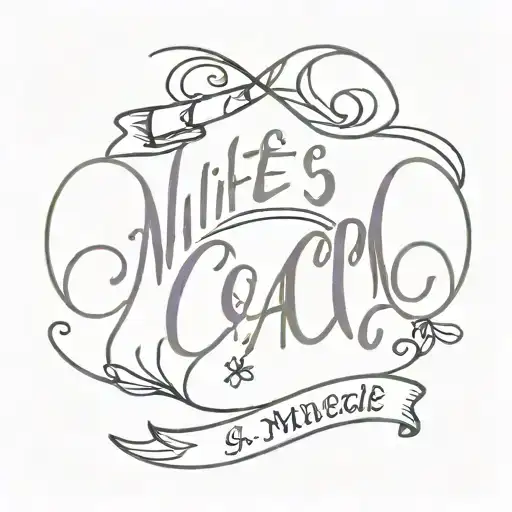 life's a miracle with date of 4/24/2016 for the death of my coach  tattoo design idea