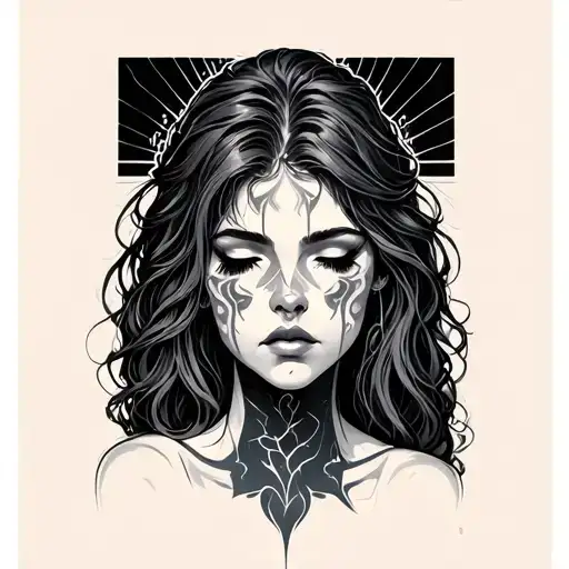 Migraine tattoo design idea