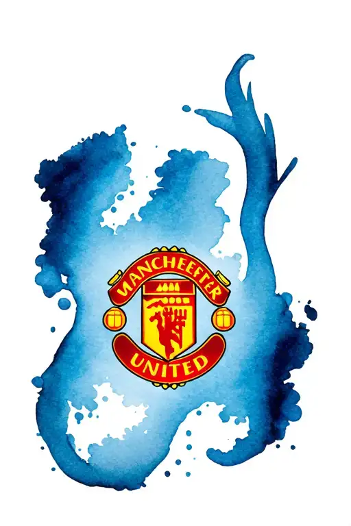 Manchester United logo tattoo design idea