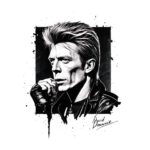 david bowie about him tattoo design idea