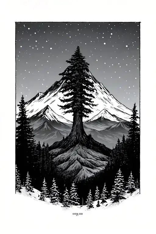 twin peaks tattoo design idea