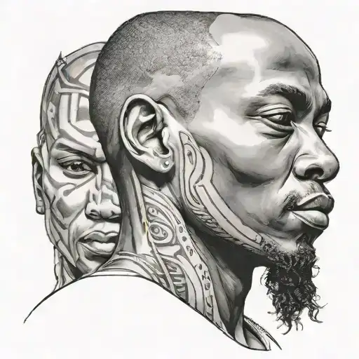 black man from Haiti tattoo design idea