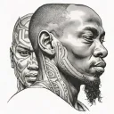 black man from Haiti tattoo design idea