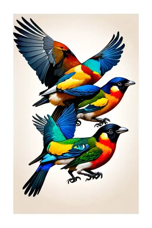 bob marley three little birds tattoo design idea