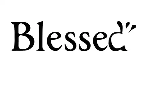 "Blessed" tattoo design idea