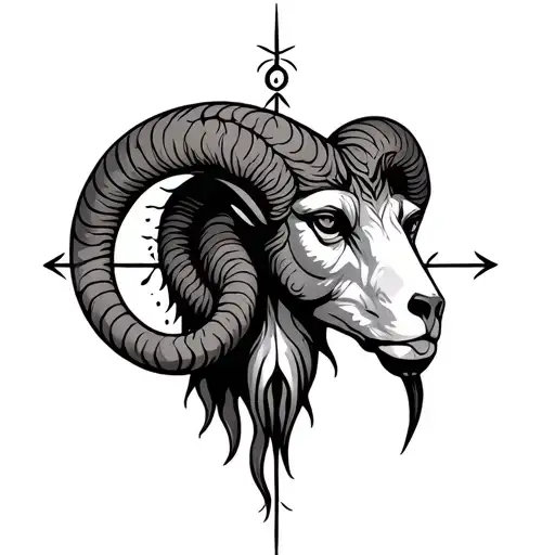 Aries Aquarius Astrology tattoo design idea
