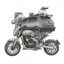 Honda Civic with Volkswagen rims tattoo design idea