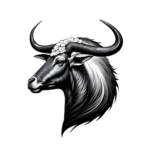 Aquarius And Taurus tattoo design idea