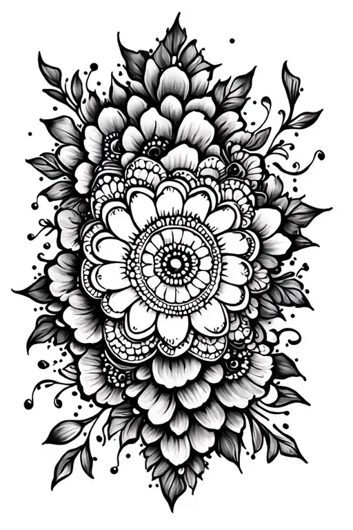 Mehndi tattoo design idea