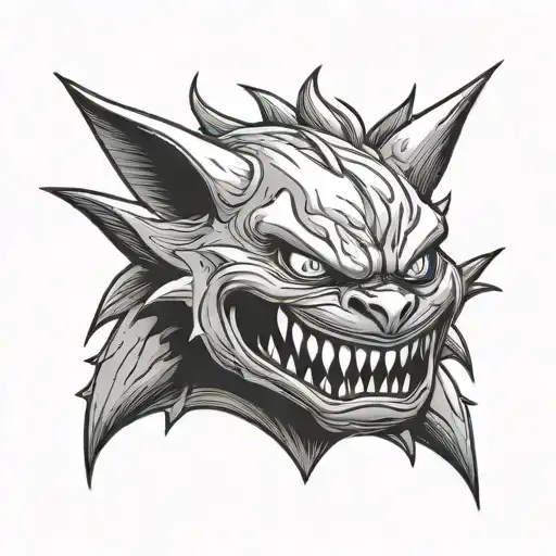 Majin gengar tattoo tattoo design idea