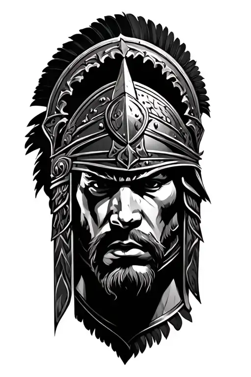 tribal tattoo and Spartacus gladiator and roman legion tattoo design idea