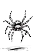 jumping spider cute tattoo design idea